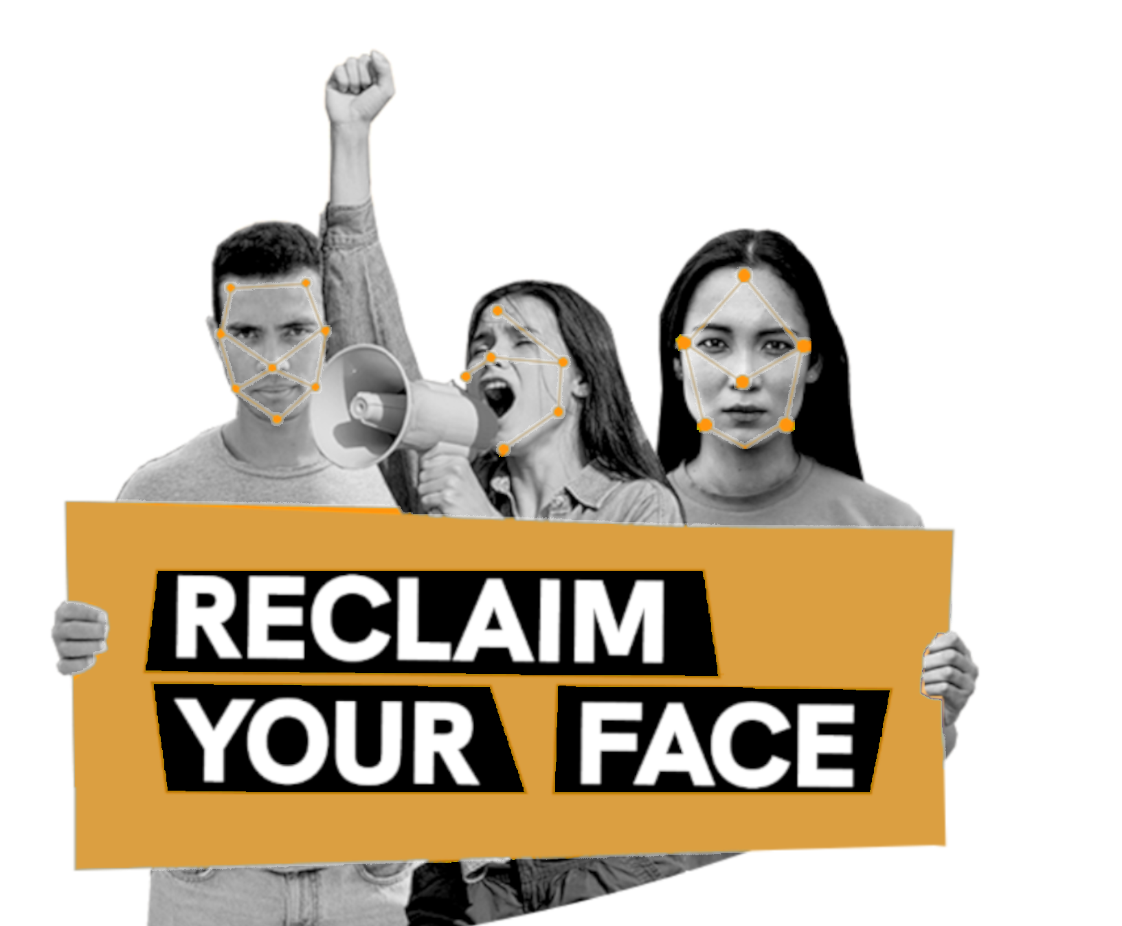 logo for the reclaim your face campaign